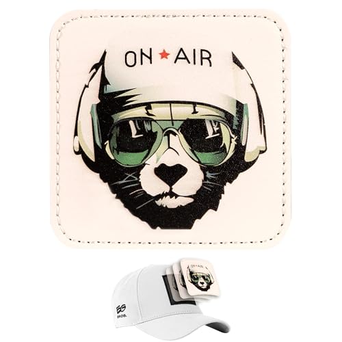 EG BROS Klett-Patch für Caps – Motiv: On Air – austauschbares Logo – kompatibel mit Basecap & Trucker Cap – zum Sammeln & Individualisieren – starker Klettverschluss – langlebig von EG BROS