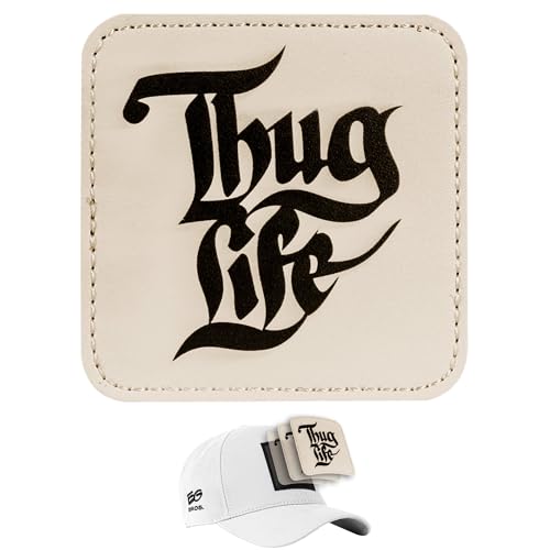 EG BROS Klett-Patch Für Caps – Motiv: Thug Life – Austauschbares Logo mit Loop-Rückseite (weiblich) – kompatibel mit EG BROS Basecap & Trucker Cap – zum Sammeln, Individualisieren & Wechseln EG BROS Klett-Patch Für Caps – Motiv: Thug Life – Austauschbares Logo mit Loop-Rückseite (weiblich) – kompatibel mit EG BROS Basecap & Trucker Cap – zum Sammeln, Individualisieren & Wechseln von EG BROS
