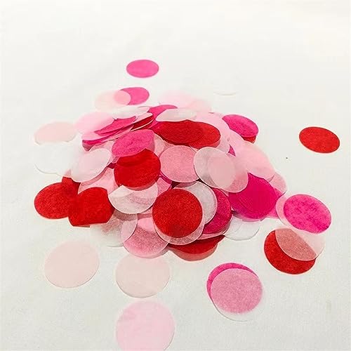 Partydekorationen, rundes Konfettipapier für Hochzeit, Geburtstagsfeier, Partydekoration, Geschenkbox, Ballonkonfettiwerfer, Blumenfüllmaterial (Color : 10g as von EGGPOD