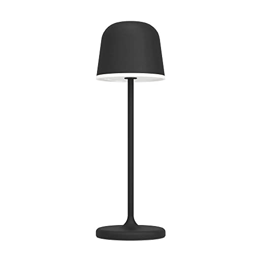 EGLO LED Außen-Tischlampe Mannera, Nachttischlampe Touch dimmbar, Outdoor Tischleuchte aus Metall in Schwarz und Kunststoff Weiß, Lampe Schlafzimmer warmweiß, IP54 von EGLO