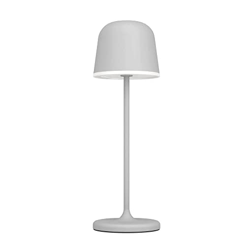 EGLO LED Außen-Tischlampe Mannera, Nachttischlampe Touch dimmbar, Outdoor Tischleuchte aus Metall in Grau und Kunststoff Weiß, Lampe Schlafzimmer warmweiß, IP54 von EGLO
