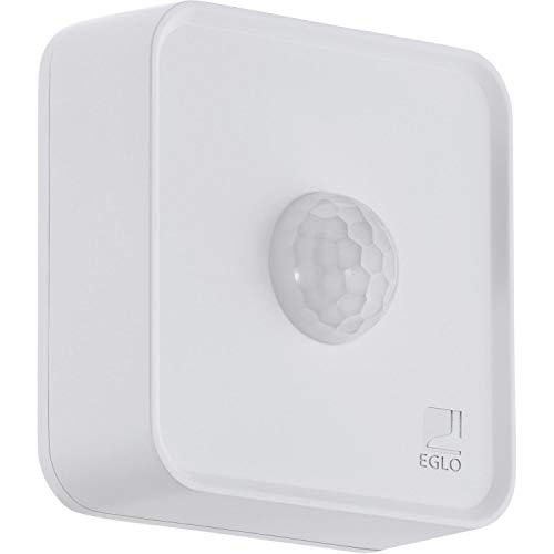 EGLO connect Sensor, Smart Home Bewegungsmelder, batteriebetrieben, Bluetooth Zubehör für EGLO connect System, Material: Kunststoff, Farbe: Weiß, IP44 von EGLO