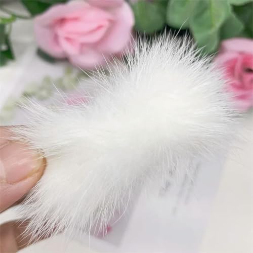 EGLUCK 10 Stück 30 mm * 70 mm Flauschige weiche Pompons mit Schleife aus Nerzfell, Pompons zum Selbermachen, Pom Pom, Schlüsselanhänger, Haarschmuck, Nähen, Bastelbedarf EGLUCK 10 Stück 30 mm * 70 mm Flauschige weiche Pompons mit Schleife aus Nerzfell, Pompons zum Selbermachen, Pom Pom, Schlüsselanhänger, Haarschmuck, Nähen, Bastelbedarf von EGLUCK