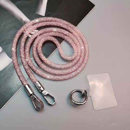 EGLUCK Schulter- und Rücken-Handygurt mit abnehmbarem Anhänger, zum Umhängen, rückstellbar, Netz-Strassstein, Lange manuelle Perlenkette, Handy-Lanyard EGLUCK Schulter- und Rücken-Handygurt mit abnehmbarem Anhänger, zum Umhängen, rückstellbar, Netz-Strassstein, Lange manuelle Perlenkette, Handy-Lanyard von EGLUCK