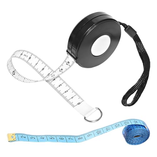 1 Stück 200 Cm Automatisches Teleskop-Maßband Und 1 Stück 155 Cm Weiches Maßband, Schneidermaßband, Bekleidungsmaßband, Doppelseitiges Maßband, Bastelmaßband 1 Stück 200 Cm Automatisches Teleskop-Maßband Und 1 Stück 155 Cm Weiches Maßband, Schneidermaßband, Bekleidungsmaßband, Doppelseitiges Maßband, Bastelmaßband von EHDWXVZM