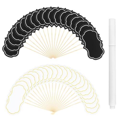 100 Stück Buffetschilder, 1 Schreibstift, Zahnstochereinsätze, Kucheneinsätze, Kleines Tafelschild, Dessertzubehör 100 Stück Buffetschilder, 1 Schreibstift, Zahnstochereinsätze, Kucheneinsätze, Kleines Tafelschild, Dessertzubehör von EHDWXVZM
