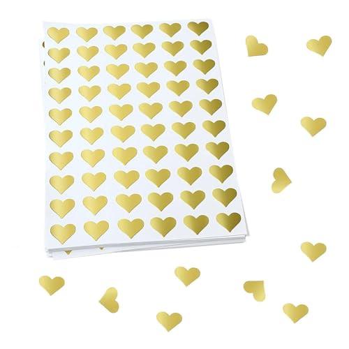 1200 Stück Hochzeitsaufkleber, Gästebuchaufkleber, Liebesumschlagaufkleber, Goldene Herzaufkleber, Dekorative Versiegelte Beutelaufkleber 1200 Stück Hochzeitsaufkleber, Gästebuchaufkleber, Liebesumschlagaufkleber, Goldene Herzaufkleber, Dekorative Versiegelte Beutelaufkleber von EHDWXVZM