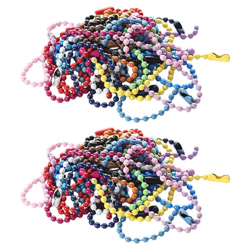 200 Stück Bunte Wellenperlenketten, Schnallenkugelketten, Handgefertigte Anhängerperlenketten, Schmuckketten, Kleidungsetikettenketten, Schlüsselanhängerketten, Geeignet Für Diy-Kunsthandwerk 200 Stück Bunte Wellenperlenketten, Schnallenkugelketten, Handgefertigte Anhängerperlenketten, Schmuckketten, Kleidungsetikettenketten, Schlüsselanhängerketten, Geeignet Für Diy-Kunsthandwerk von EHDWXVZM