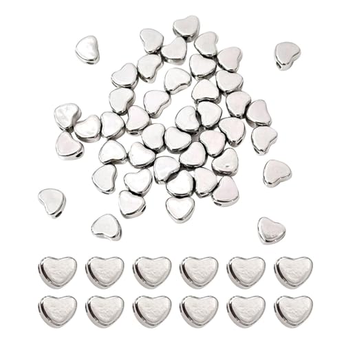 300 Liebesperlen, Herz-Abstandsperlen, Herzförmige Flache Perlen Mit Löchern, Bastelperlenmaterialien, Gewebte Armbandanhänger, Diy-Schmuckzubehör 300 Liebesperlen, Herz-Abstandsperlen, Herzförmige Flache Perlen Mit Löchern, Bastelperlenmaterialien, Gewebte Armbandanhänger, Diy-Schmuckzubehör von EHDWXVZM