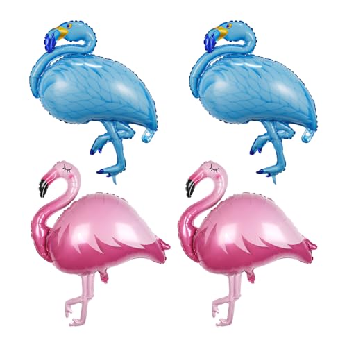 4 Flamingo-Luftballons, Geburtstagsdekorationen, Flamingo-Partydekorationen, Dekorative Folienballons, Geburtstagszubehör 4 Flamingo-Luftballons, Geburtstagsdekorationen, Flamingo-Partydekorationen, Dekorative Folienballons, Geburtstagszubehör von EHDWXVZM