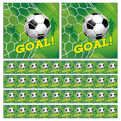 40 Blatt Fußball-Taschentücher, Taschentücher Für Fußball-Partys, Taschentücher Mit Fußball-Aufdruck, Weiche Party-Servietten, Party-Dekorationen Zum Thema Fußball 40 Blatt Fußball-Taschentücher, Taschentücher Für Fußball-Partys, Taschentücher Mit Fußball-Aufdruck, Weiche Party-Servietten, Party-Dekorationen Zum Thema Fußball von EHDWXVZM