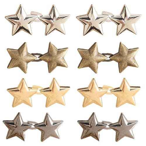8 Paar Kleine Stern-Taillenknöpfe, Taillenstraffer-Clips, Jeans-Taillenstraffer, Sternknöpfe, Knöpfe Für Jeans, Verstellbare Knopfjeans von EHDWXVZM