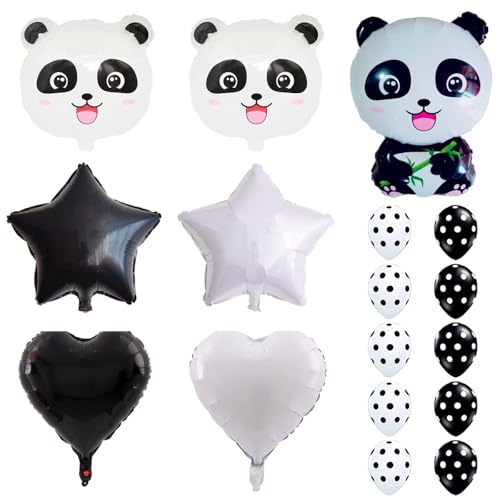 EHDWXVZM 17 Stücke Panda -Folienballons, Panda -Themenballons, Party -Ballon -Dekoration, Große Tierballons, Duschballons. EHDWXVZM 17 Stücke Panda -Folienballons, Panda -Themenballons, Party -Ballon -Dekoration, Große Tierballons, Duschballons. von EHDWXVZM