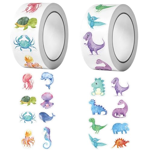 EHDWXVZM 2 Rollen Aus Cartoon Marine Animal Stickern, Kinderaufkleber, wasserdichte Aufkleber, Können Skateboards, Koffer Und Notizbücher Dekorieren. EHDWXVZM 2 Rollen Aus Cartoon Marine Animal Stickern, Kinderaufkleber, wasserdichte Aufkleber, Können Skateboards, Koffer Und Notizbücher Dekorieren. von EHDWXVZM
