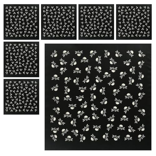 EHDWXVZM 6 Stück Piraten-Bandana, Totenkopf-Bandana, Piraten-Party-Bandana, Piraten-Taschentuch, Piraten-Bandana EHDWXVZM 6 Stück Piraten-Bandana, Totenkopf-Bandana, Piraten-Party-Bandana, Piraten-Taschentuch, Piraten-Bandana von EHDWXVZM
