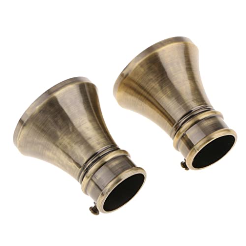 EHJRE 2 Stück Fenster Vorhang Panel Stange Enden Gardinenstange Kopf. 28mm Stange, typ 3 Bronze EHJRE 2 Stück Fenster Vorhang Panel Stange Enden Gardinenstange Kopf. 28mm Stange, typ 3 Bronze von EHJRE