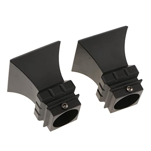 EHJRE 2 Stück Fenster Vorhang Panel Stange Enden Gardinenstange Kopf. 28mm Stange, typ 6 schwarz EHJRE 2 Stück Fenster Vorhang Panel Stange Enden Gardinenstange Kopf. 28mm Stange, typ 6 schwarz von EHJRE