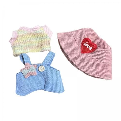 EHJRE 2X 15 cm Plüsch Kleidung, Puppenkleidung, Plüsch Zubehör, DIY, Modische, Weiche, Gefüllte Kleidung, Puppen Outfit, Niedlich von EHJRE