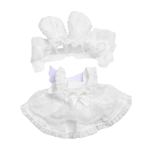 EHJRE 2X Dolls Und Kaninchenohr Stirnband Kostüm ACCS Handgefertigte Kleidung für 6 Zoll Puppen Kindergeschenke Neujahrsgeschenke von EHJRE