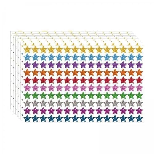 EHJRE 4X Stern Aufkleber, Fünfzackiger Stern, Aufkleber für Lehrerbedarf Im Klassenzimmer von EHJRE