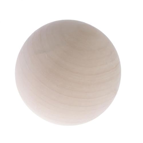 EHJRE 5x1x Hartholzkugeln Buche Holzkugeln Perlen Basteln 75mm, 6 Stk. von EHJRE