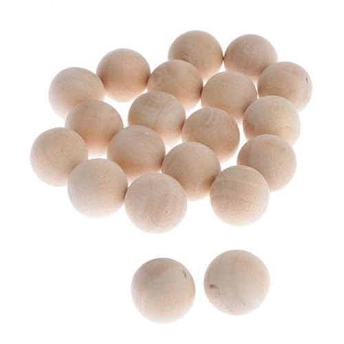 EHJRE 6x 50x Natürliches Unbemalte Holzperlen Runden Losen Holzperlen Bulk Ball für Schmuck EHJRE 6x 50x Natürliches Unbemalte Holzperlen Runden Losen Holzperlen Bulk Ball für Schmuck von EHJRE