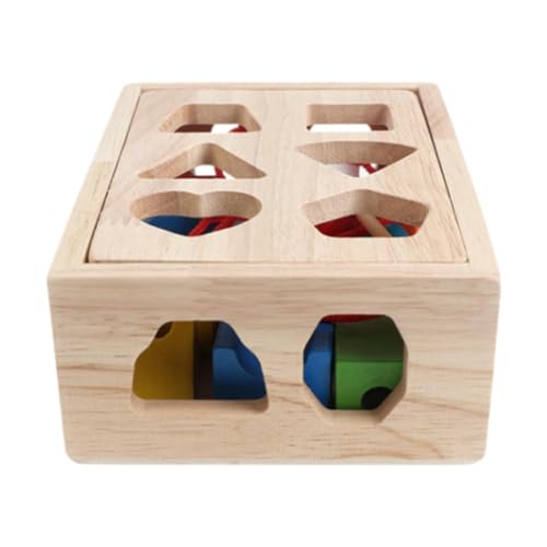EHJRE Holzform Sortierbox, Fädelspielzeug, Frühkindliche Bildung, Zuordnungsspiel, Formsortierer für Kinder, Kleinkinder, 16 Löcher EHJRE Holzform Sortierbox, Fädelspielzeug, Frühkindliche Bildung, Zuordnungsspiel, Formsortierer für Kinder, Kleinkinder, 16 Löcher von EHJRE