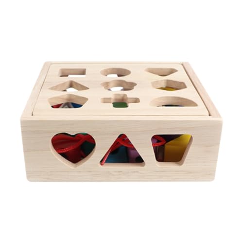 EHJRE Holzform Sortierbox, Fädelspielzeug, Frühkindliche Bildung, Zuordnungsspiel, Formsortierer für Kinder, Kleinkinder, 21 Löcher EHJRE Holzform Sortierbox, Fädelspielzeug, Frühkindliche Bildung, Zuordnungsspiel, Formsortierer für Kinder, Kleinkinder, 21 Löcher von EHJRE