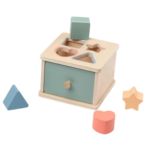 EHJRE Holzspielzeug für Kinder, Farbform Sortierbox zur Förderung der Hand-Auge-Koordination, Formbox von EHJRE