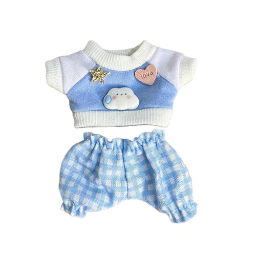 EHJRE Puppenkleidung Aus Plüsch für 17 cm Große Puppen, Kleidung, Kostüme, Anziehsachen, Stylische Foto Requisiten, Weich, Süß, mit Hose, Puppen Häschen SWE, BLAU EHJRE Puppenkleidung Aus Plüsch für 17 cm Große Puppen, Kleidung, Kostüme, Anziehsachen, Stylische Foto Requisiten, Weich, Süß, mit Hose, Puppen Häschen SWE, BLAU von EHJRE