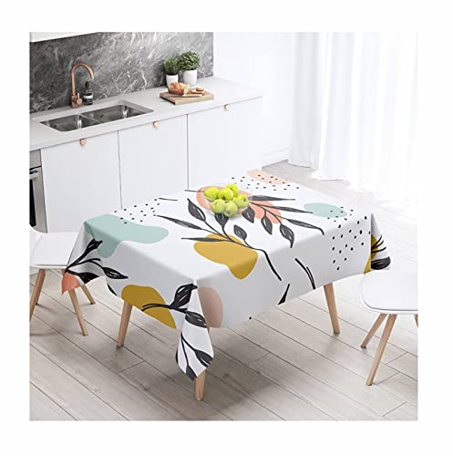 EHOMERY Tischdecke Gewichte Tischtuch Zum Selber Sticken Schwarze Blätter Bügelfreie Tischdecke Rechteckig Tischtuch Elegant Stil 6 Tischschutz Dekoration 140X200Cm EHOMERY Tischdecke Gewichte Tischtuch Zum Selber Sticken Schwarze Blätter Bügelfreie Tischdecke Rechteckig Tischtuch Elegant Stil 6 Tischschutz Dekoration 140X200Cm von EHOMERY
