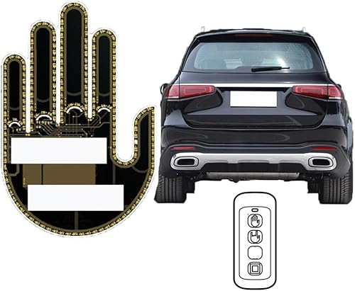 EHOTER LED Mittelfinger Road Rage Schild für Autofenster Lustiges Auto Fingerlicht mit Fernbedienung Cool Licht Up Finger Auto Innenlicht Flick Hand Licht Auto Assesoriess Autozubehör Geschenk EHOTER LED Mittelfinger Road Rage Schild für Autofenster Lustiges Auto Fingerlicht mit Fernbedienung Cool Licht Up Finger Auto Innenlicht Flick Hand Licht Auto Assesoriess Autozubehör Geschenk von EHOTER