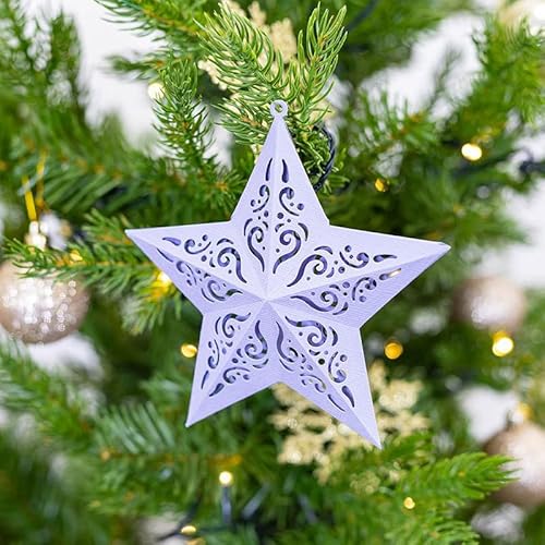 Stanzformen 3D Sterne Metall gestanzt Weihnachtsbaum Weihnachtsstern fünfzackiger Stern Schablone Scrapbooking DIY Schablonenform für Papierhandwerk Prägewerkzeuge Grußkartenherstellung von EHOTER