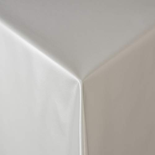 Tischdecke Wachstuch RUND ECKIG OVAL in verschiedenen Größen abwaschbar Meterware einfarbig Uni Wachstischdecke Glatte Oberfläche grau von EHT