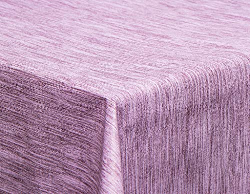 Tischdecke Wachstuch RUND ECKIG OVAL in verschiedenen Größen abwaschbar Meterware einfarbig Uni Wachstischdecke violett von EHT