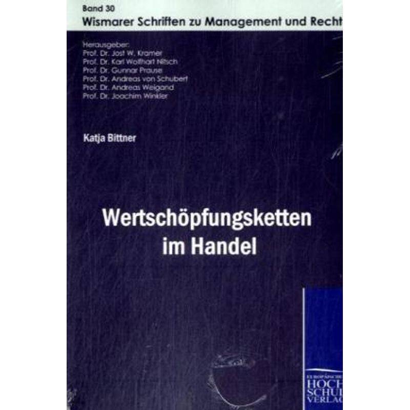 Wertschöpfungsketten Im Handel - Katja Bittner, Kartoniert (TB) von EHV Academicpress
