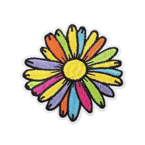 Gestickte Aufnäher mit verspieltem Cartoon-Motiv, zum Aufbügeln oder Aufnähen, Stoffaufkleber für Jacken, Taschen, Hüte, DIY-Dekoration (Daisy) von EHYQK