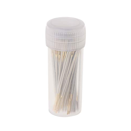 100pcs Edelstahlsticke Mit Rohr Für Kleidung Nähen Stickerei Große Augennadel von EHZBRCN