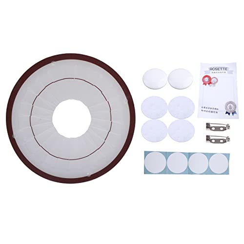 EHZBRCN Rosettenhersteller Paper Back Rosette Mit Pin Versorgungsmaterialien Für Professionelle Abzeichenknopfhersteller Rosette Brooch von EHZBRCN