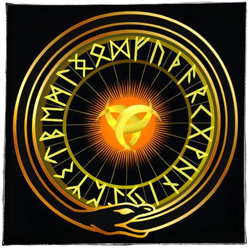 EHZBRCN Tarots Tischdecke Einfache Symbole Muster Astrologie Altäre Stoff Göttisch Kartentisch Stoff Wandteppich Hexereien Versorgung von EHZBRCN