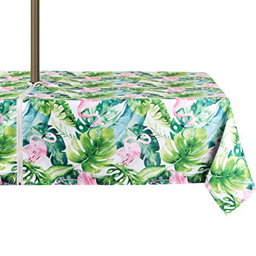 EHouseHome Tischdecke für drinnen und draußen, rechteckig, mit Schirmloch und Reißverschluss, wasserfest, für Terrasse, Frühling und Sommer, Garten, Grillabende, Picknick, ca. 150 x 215 cm EHouseHome Tischdecke für drinnen und draußen, rechteckig, mit Schirmloch und Reißverschluss, wasserfest, für Terrasse, Frühling und Sommer, Garten, Grillabende, Picknick, ca. 150 x 215 cm von EHouseHome
