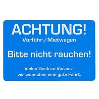 EICHNER Aufkleber ACHTUNG! Vorführ-/Mietwagen, blau/weiß, 250 St. EICHNER Aufkleber ACHTUNG! Vorführ-/Mietwagen, blau/weiß, 250 St. von EICHNER