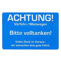 EICHNER Aufkleber Achtung! Bitte volltanken!, blau/weiß, 250 St. von EICHNER