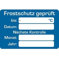 EICHNER Aufkleber Frostschutz geprüft, blau/weiß, 250 St. von EICHNER
