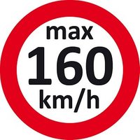 EICHNER Aufkleber Geschwindigkeit 160 km/h, rot/weiß, 100 St. von EICHNER
