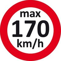EICHNER Aufkleber Geschwindigkeit 170 km/h, rot/weiß, 100 St. von EICHNER