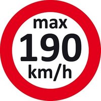 EICHNER Aufkleber Geschwindigkeit 190 km/h, rot/weiß, 100 St. von EICHNER