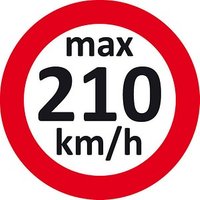 EICHNER Aufkleber Geschwindigkeit 210 km/h, rot/weiß, 100 St. von EICHNER