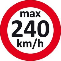 EICHNER Aufkleber Geschwindigkeit 240 km/h, rot/weiß, 100 St. von EICHNER