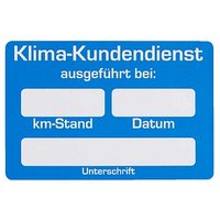EICHNER Aufkleber Klima-Kundendienst ausgeführt bei, blau/weiß, 250 St. EICHNER Aufkleber Klima-Kundendienst ausgeführt bei, blau/weiß, 250 St. von EICHNER